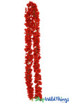 Artificial Red Delphinium Flower Garland | 7.5Ft Tropical Silk Double Sided Garland | ShopWildThings.com
