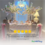 Triple Bloom Cherry Blossom Branch -  46" Tall - Bendable - Pink