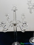 Real Crystal Candelabra Tall with 5 arms for Votives, Pillars or Taper Candles Real Crystal Candelabra Tall with 5 arms for Votives, Pillars or Taper Candles