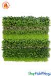 Fire Treated FR Greenery Wall Panel 40" x 40" Mixed Plant Panels ShopWildThings.com