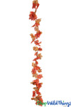 Autumn Artificial Flexible Brown and Orange Maple Leaf Garlands , Easy hang expandable vine garlands | ShopWildThings.com Autumn Artificial Flexible Brown and Orange Maple Leaf Garlands , Easy hang expandable vine garlands | ShopWildThings.com