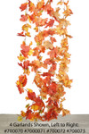 Autumn Artificial Flexible Brown and Orange Maple Leaf Garlands , Easy hang expandable vine garlands | ShopWildThings.com Autumn Artificial Flexible Brown and Orange Maple Leaf Garlands , Easy hang expandable vine garlands | ShopWildThings.com