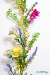 Beautiful Artificial Bright Color Wildflower Garlands with Matching Floral Sprays | ShopWildThings.com Beautiful Artificial Bright Color Wildflower Garlands with Matching Floral Sprays | ShopWildThings.com