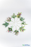 Purple and Blue Artificial Floral Garlands with Greenery Stems | ShopWildThings.com Purple and Blue Artificial Floral Garlands with Greenery Stems | ShopWildThings.com