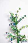Purple and Blue Artificial Floral Garlands with Greenery Stems | ShopWildThings.com Purple and Blue Artificial Floral Garlands with Greenery Stems | ShopWildThings.com