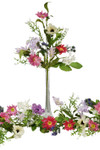 White, Pink and Purple Flower Mix Premium Spray with Foliage 24" L "Spring Radiance" White, Pink and Purple Flower Mix Premium Spray with Foliage 24" L "Spring Radiance"
