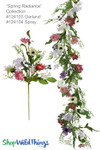White, Pink and Purple Flower Mix Premium Spray with Foliage 24" L "Spring Radiance" White, Pink and Purple Flower Mix Premium Spray with Foliage 24" L "Spring Radiance"
