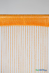 Tangerine Orange String Curtain with Metallic Thread 6.5' Long Fringe Panel for Doors and Windows by ShopWildThings.com