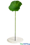 Artificial Oversized 11" Wide Lily Pad on a Bendable Stem | ShopWildThings.com Artificial Oversized 11" Wide Lily Pad on a Bendable Stem | ShopWildThings.com