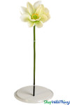 Artificial Oversized White Magnolia Flower on Bendable Stem 35" Tall by 15" Wide | ShopWildThings.com Artificial Oversized White Magnolia Flower on Bendable Stem 35" Tall by 15" Wide | ShopWildThings.com