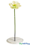 Artificial Oversized White Magnolia Flower on Bendable Stem 33" Tall by 10" Wide | ShopWildThings.com Artificial Oversized White Magnolia Flower on Bendable Stem 33" Tall by 10" Wide | ShopWildThings.com