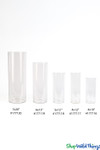 Durable 9.5" Tall Clear Acrylic Cylinder Vase by ShopWildThings.com