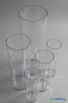 Durable 9.5" Tall Clear Acrylic Cylinder Vase by ShopWildThings.com