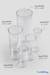 4" x 12" Acrylic Cylinder Vase - ShopWildThings.com