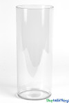 Durable 11.5" Tall by 4.5" Wide Clear Acrylic Cylinder Vase by ShopWildThings.com