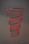 Large Infinity Swirl Chandelier with Silver Chains and RGB LED Color Changing Lighting, ShopWildThings.com Large Infinity Swirl Chandelier with Silver Chains and RGB LED Color Changing Lighting, ShopWildThings.com