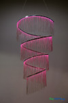 Large Infinity Swirl Chandelier with Silver Chains and RGB LED Color Changing Lighting, ShopWildThings.com Large Infinity Swirl Chandelier with Silver Chains and RGB LED Color Changing Lighting, ShopWildThings.com