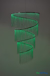 Large Infinity Swirl Chandelier with Silver Chains and RGB LED Color Changing Lighting, ShopWildThings.com Large Infinity Swirl Chandelier with Silver Chains and RGB LED Color Changing Lighting, ShopWildThings.com