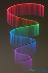 Large Infinity Swirl Chandelier with Silver Chains and RGB LED Color Changing Lighting, ShopWildThings.com Large Infinity Swirl Chandelier with Silver Chains and RGB LED Color Changing Lighting, ShopWildThings.com