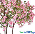 Faux Floral Tree Pink and Green Chinese Redbud