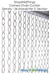 Geometric Metal Chain Beads Curtain Room Dividers ShopWildThings.com Geometric Metal Chain Beads Curtain Room Dividers ShopWildThings.com
