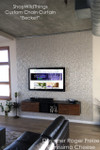 Custom Wall Covering Silver Metal Chains, ShopWildThings.com Custom Wall Covering Silver Metal Chains, ShopWildThings.com