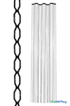 Custom Fabricated Limited Edition Black Cameo Geometric Chain Wave Curtain 24" W x 8' L at ShopWildThings.com Custom Fabricated Limited Edition Black Cameo Geometric Chain Wave Curtain 24" W x 8' L at ShopWildThings.com