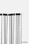 Black Geometric Shape Metal Chain Beaded Curtain Black Geometric Shape Metal Chain Beaded Curtain
