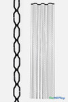 Black Geometric Shape Metal Chain Beaded Curtain Black Geometric Shape Metal Chain Beaded Curtain