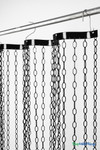 Black Geometric Shape Metal Chain Beaded Curtain Black Geometric Shape Metal Chain Beaded Curtain
