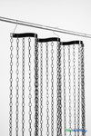 Black Geometric Shape Metal Chain Beaded Curtain Black Geometric Shape Metal Chain Beaded Curtain