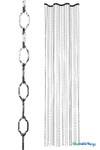 Custom Fabricated Limited Edition Silver Cameo Geometric Chain Wave Curtain 24" W x 8' L at ShopWildThings.com Custom Fabricated Limited Edition Silver Cameo Geometric Chain Wave Curtain 24" W x 8' L at ShopWildThings.com