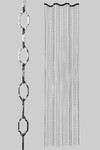 Custom Fabricated Limited Edition Silver Cameo Geometric Chain Wave Curtain 24" W x 8' L at ShopWildThings.com Custom Fabricated Limited Edition Silver Cameo Geometric Chain Wave Curtain 24" W x 8' L at ShopWildThings.com