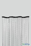 Custom Fabricated Limited Edition Silver Cameo Geometric Chain Wave Curtain 24" W x 8' L at ShopWildThings.com Custom Fabricated Limited Edition Silver Cameo Geometric Chain Wave Curtain 24" W x 8' L at ShopWildThings.com