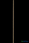 Studio product photo of ShopWildThings Brass Gold Ball Chain Beaded Curtain, fireproof metal beads handcrafted in the USA
