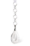 Double Layered Indented Teardrop Pendant Hanging Crystal Prism Strands, Set of 12, ShopWildThings.com