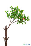 Artificial apple interchangeable branch installed on decorative artificial tree trunk showing orchard style foliage and apples – ShopWildThings