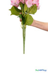 Artificial hydrangea bush stem bundle with wired branches and realistic foliage detail – ShopWildThings.com