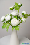 Full 9-stem real feel white ranunculus bouquet with varied bloom heights and lush layered petals – ShopWildThings.com