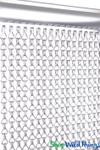 Shiny Silver Metal Chain Curtains Links Lynx ShopWildThings.com