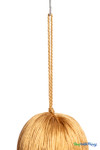 Honey Gold Fringe Tassel 12" Long x 4" Diameter  with dense strands and sleek finish, ideal for event backdrops, stages | ShopWildThings.com