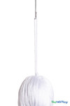 Bright White Fringe Tassel 24" Long x 4" Diameter  with dense strands and sleek finish, ideal for event backdrops, stages | ShopWildThings.com