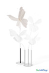 Giant Oversized Velvet Butterfly, White 32" x 32" for events, props | ShopWildThings.com