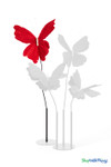 Giant Oversized Velvet Butterfly, Red 32" x 32" for events, props | ShopWildThings.com