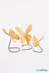 Giant Oversized Velvet Butterfly, Gold 27" x 22" for events, props | ShopWildThings.com