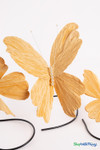 Giant Oversized Velvet Butterfly, Gold 27" x 22" for events, props | ShopWildThings.com