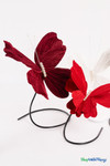 Giant Oversized Velvet Butterfly, Dark Red 26" x 22" for events, props | ShopWildThings.com