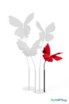 Giant Oversized Velvet Butterfly, Red 22" x 20" for events, props | ShopWildThings.com