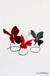 Giant Oversized Velvet Butterfly, Dark Red 22" x 20" for events, props | ShopWildThings.com