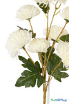 Artificial Blue Chrysanthemum Floral Bouquet Spray at ShopWildThings.com